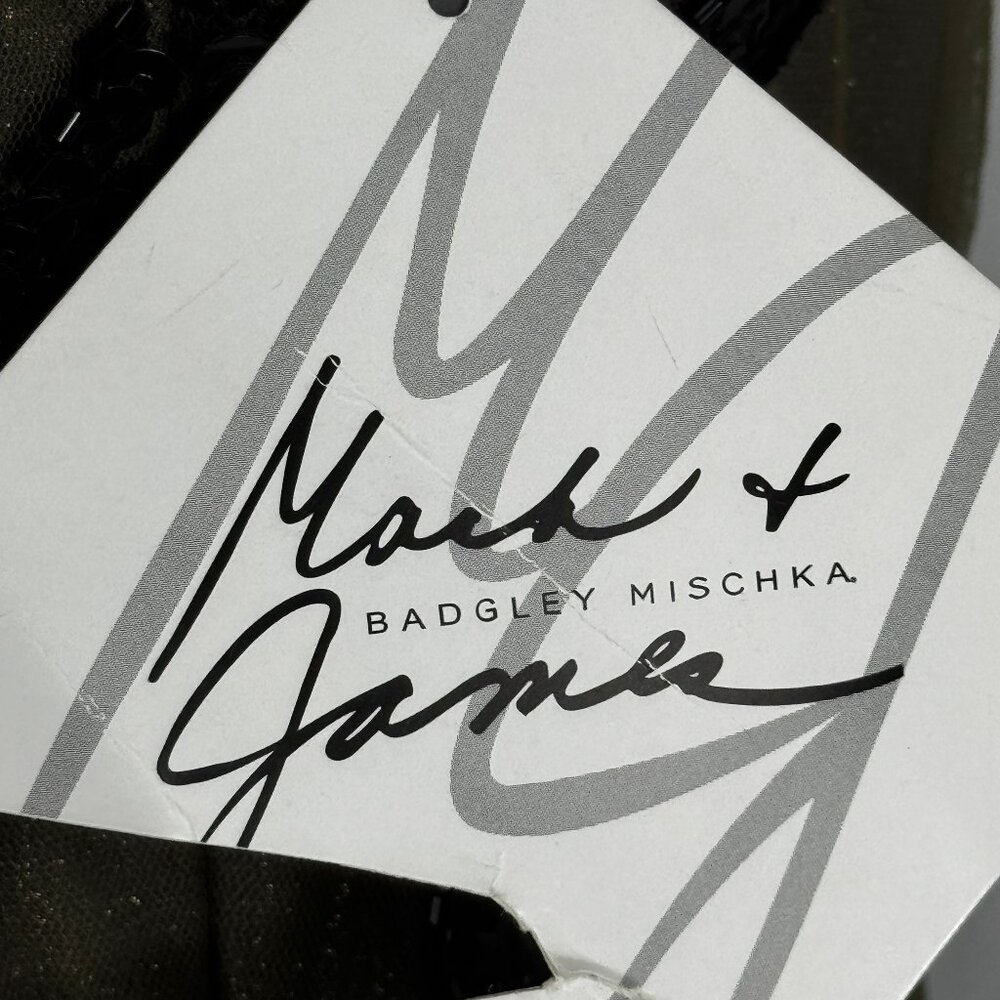 ✨ NWT Mark & James by Badgley Mischka Art Deco Sequin Dress | Size Small | $495 - Picture 12 of 14